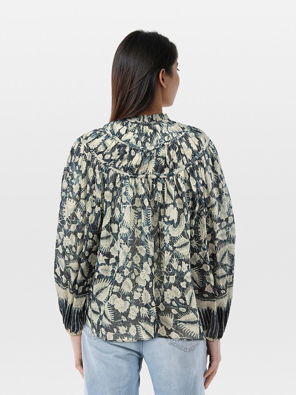 CONDITION is Very good. Minimal wear to the top is evident. Discolouration on the left side of the front neckline and top of the left sleeve on this used Ulla Johnson designer resale item. Discolouration may need gentle hand wash contrary to dry