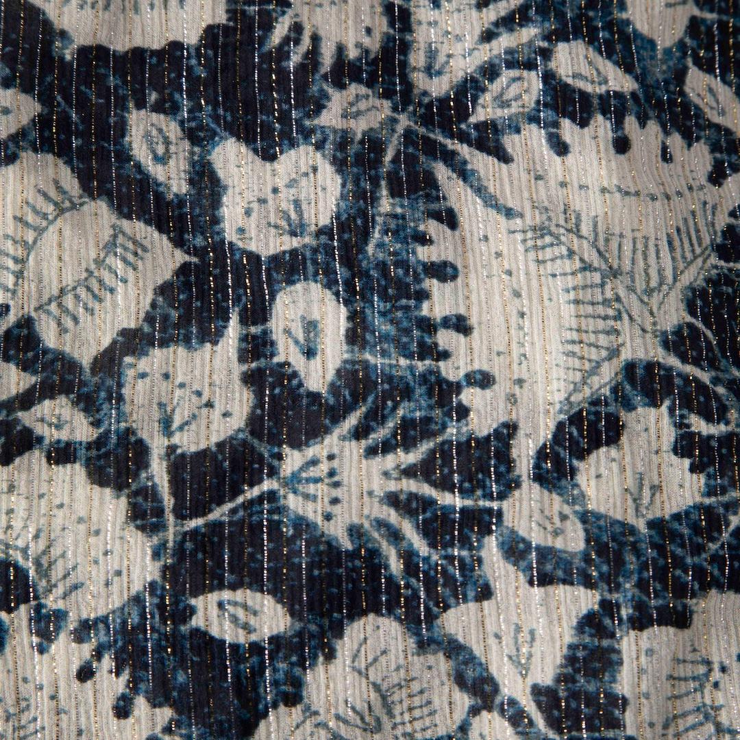 Gray Ulla Johnson Silk Abstract Patterned Blouse Size S For Sale