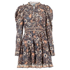 Mini abito con maniche a sbuffo floreali da donna di Ulla Johnson