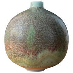 Ulla Och Gustav Kraitz, Unique Small Studio Vase, Stoneware, Sweden, 1976
