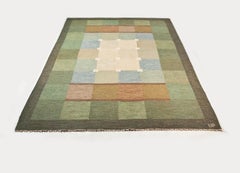 Ulla Parkdal, Swedish Flate Weave Rug, Sweden 1960's