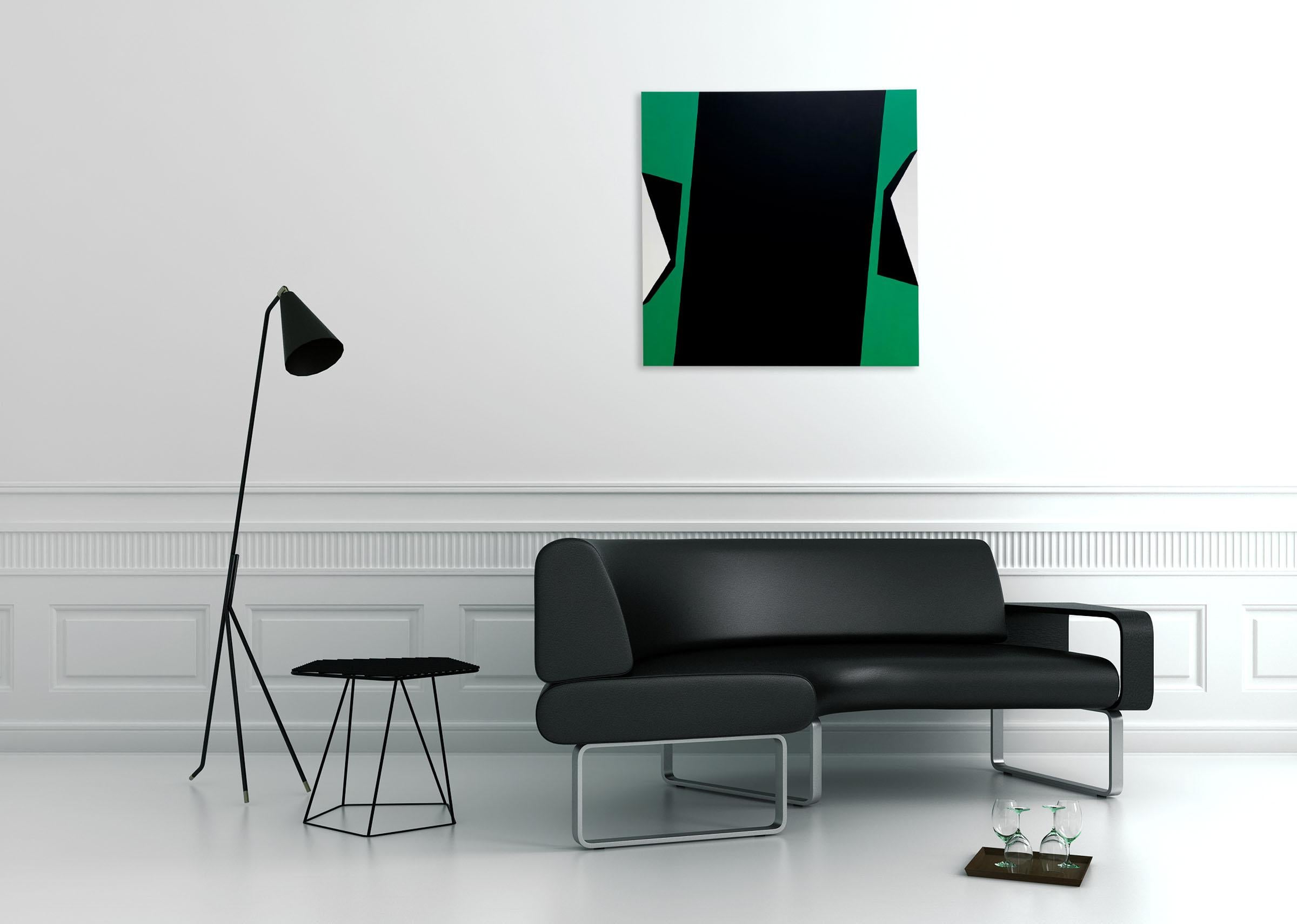 Cut-Up Canvas 2001 (pittura astratta) - Painting di Ulla Pedersen