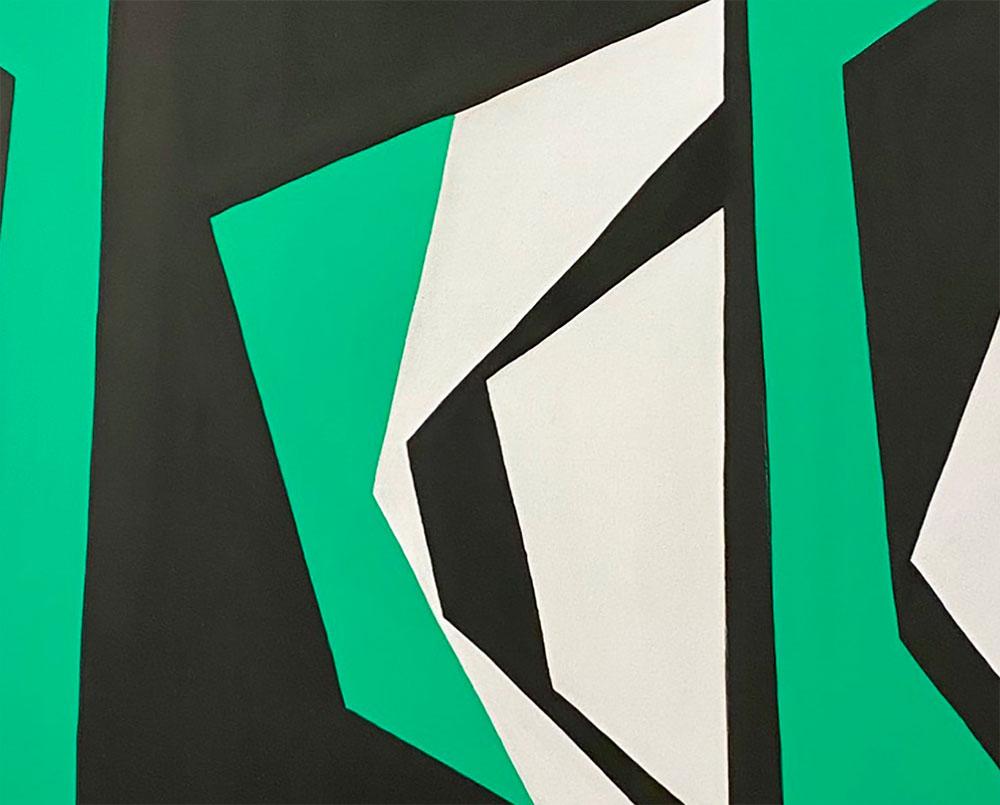 Cut-Up Canvas 2002 (pittura astratta) - Painting Astratto di Ulla Pedersen