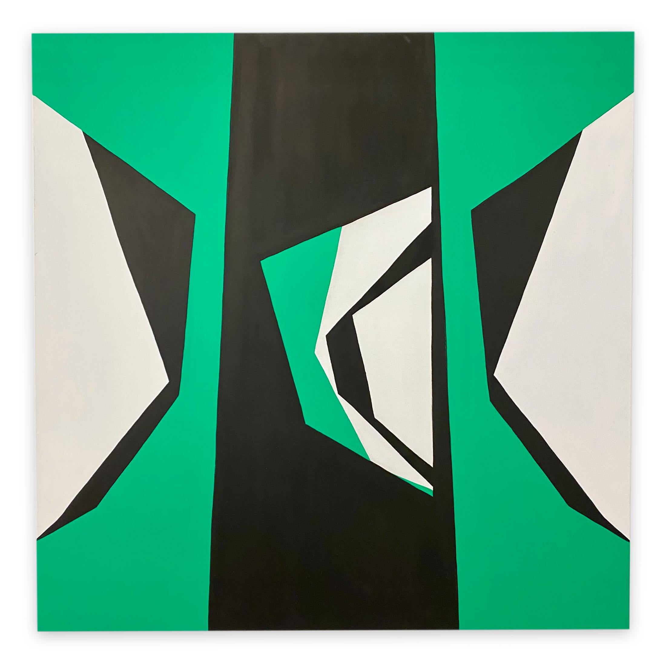 Cut-Up Canvas 2002 (Abstract Painting)

Acrylic on canvas - Unframed.

Pedersen works with acrylic paint.

When painting a composition, she tends toward a limited color palette, often reducing the composition to minimal, hard-edged shapes on