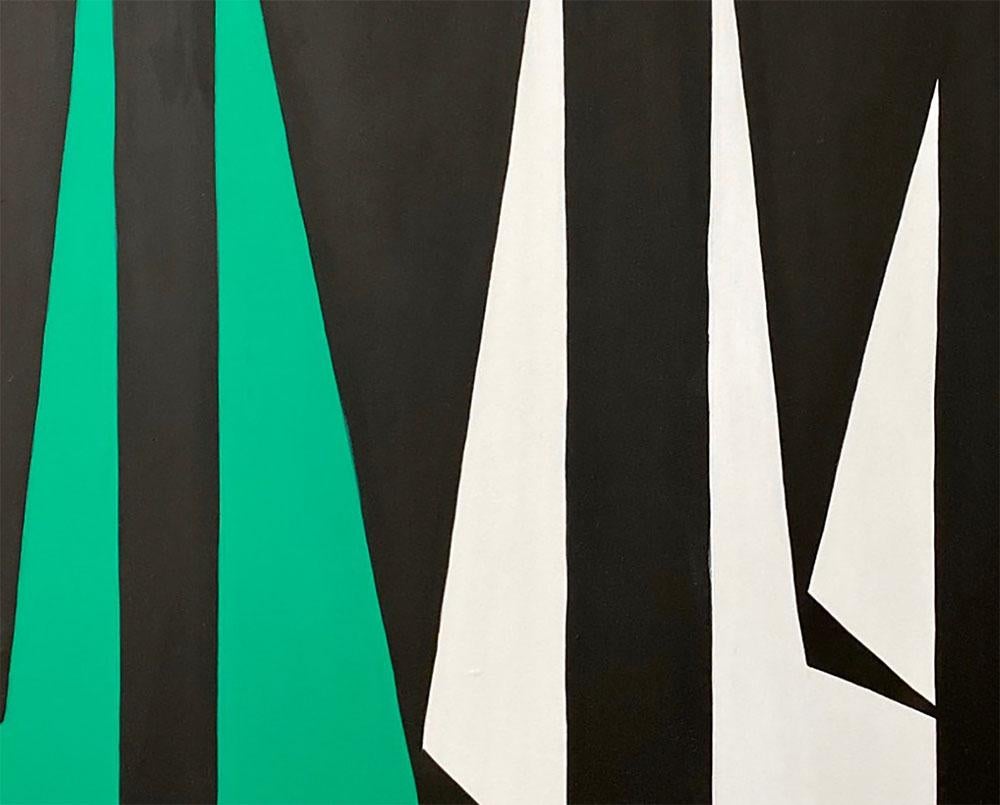 Cut-Up Canvas 2003 (Pittura astratta) - Painting Astratto di Ulla Pedersen