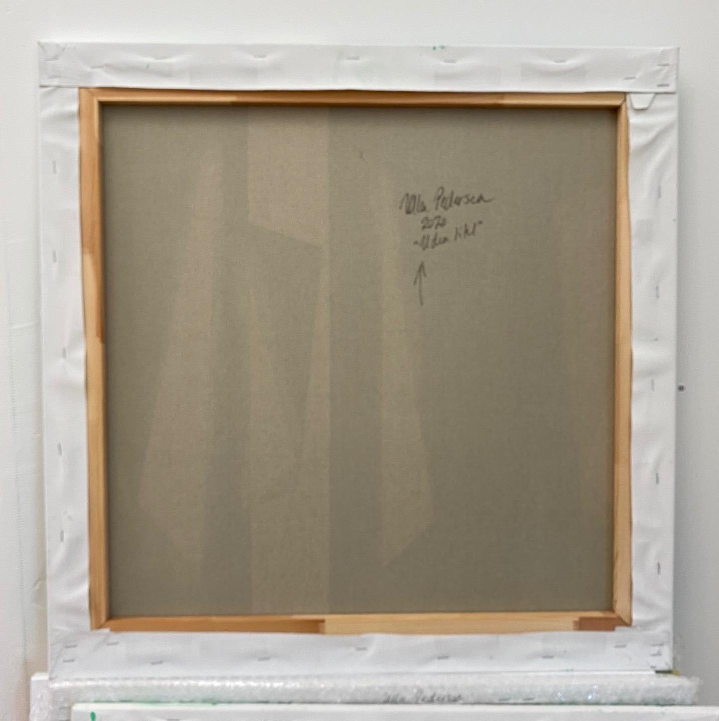 Cut-Up Canvas 2003 (Pittura astratta) - Abstract Painting Nero di Ulla Pedersen