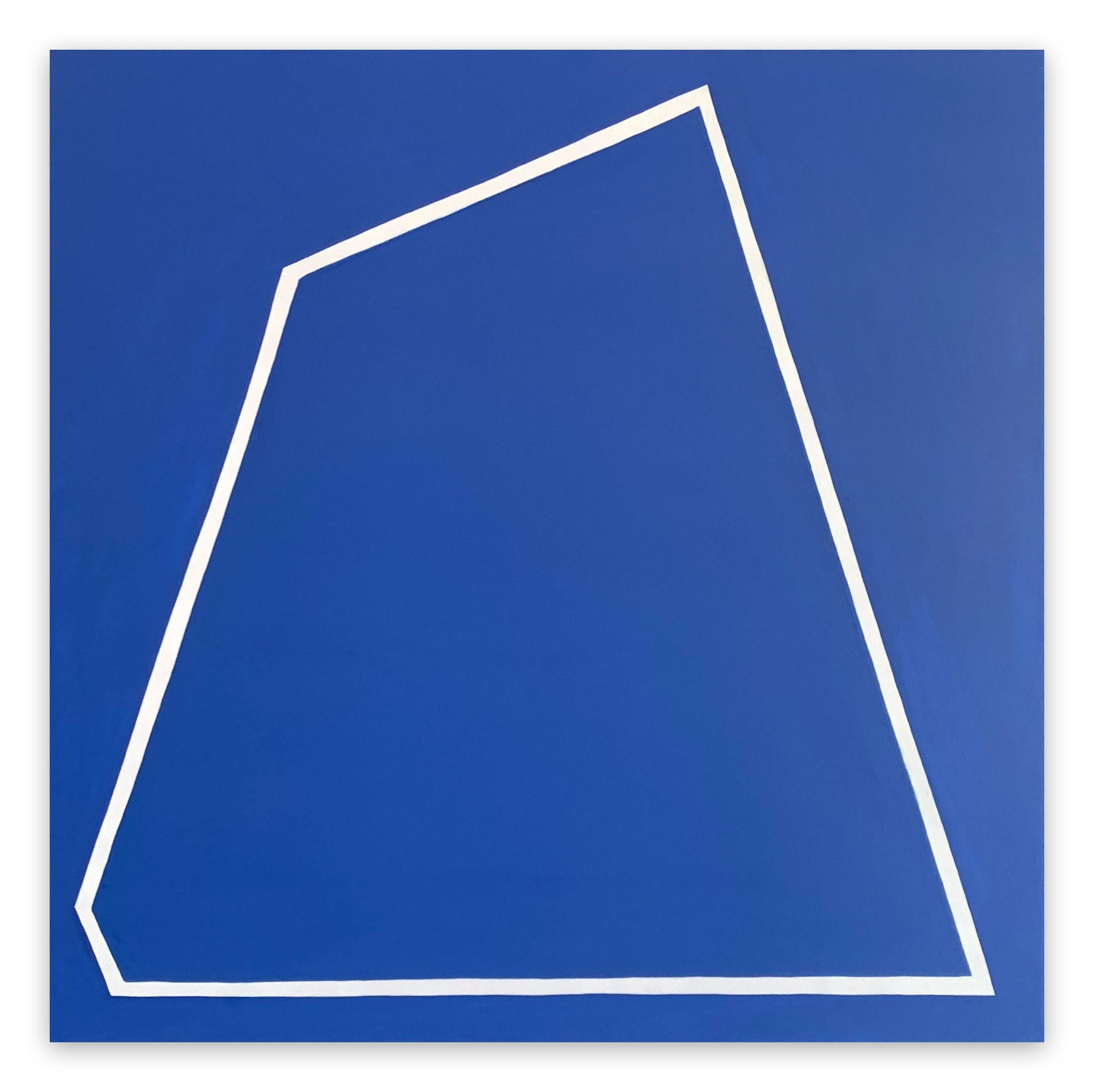 Ulla Pedersen Abstract Painting – Blau ohne Titel 2009 (Abstraktes Gemälde)
