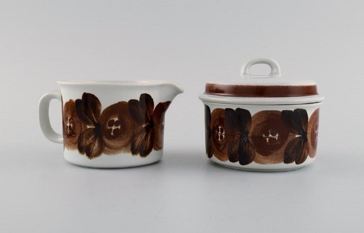 Scandinavian Modern Ulla Procope for Arabia, Thyme Coffee Service in Stoneware For Sale