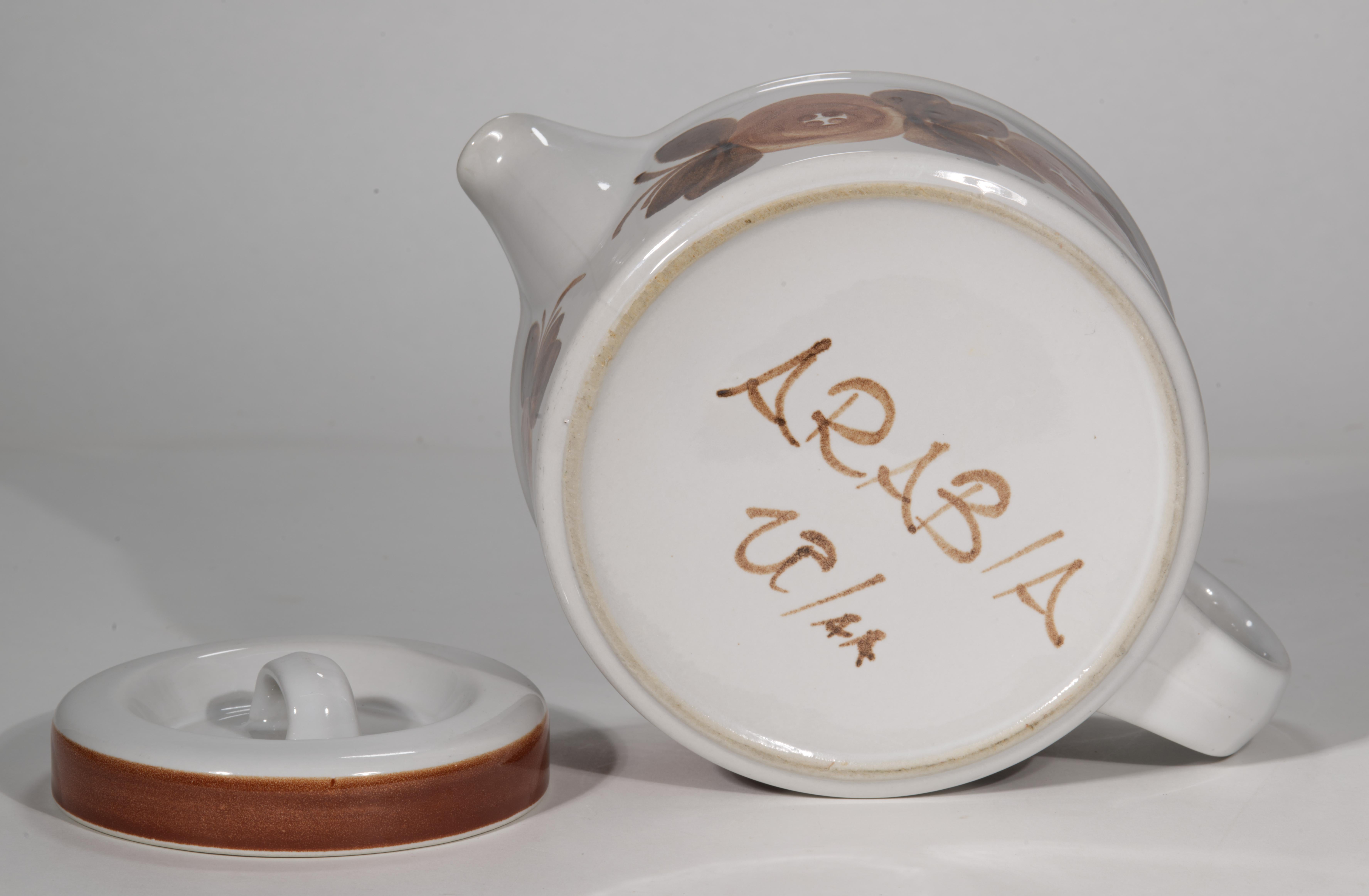 Ceramic Ulla Procopé for Arabia Rosmarin Tea Service for 4 & Teapot, 1960s For Sale
