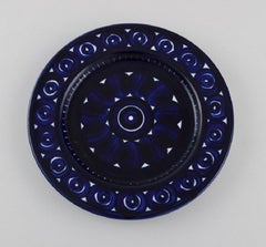 Trois assiettes Valencia en porcelaine peinte à la main Ulla Procope pour Arabia