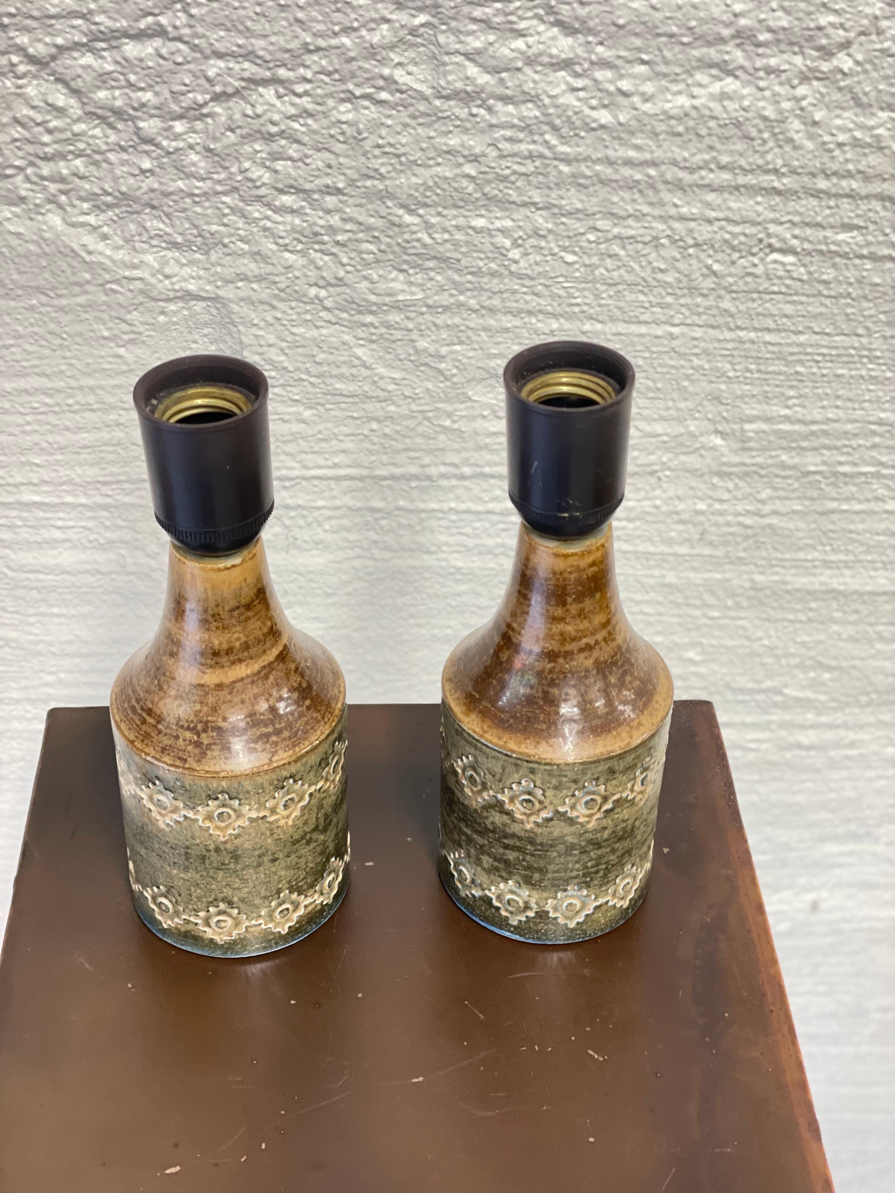 Lampade da tavolo scandinave, Ulla Winblad per Alingsås Keramik, Svezia 1960 1