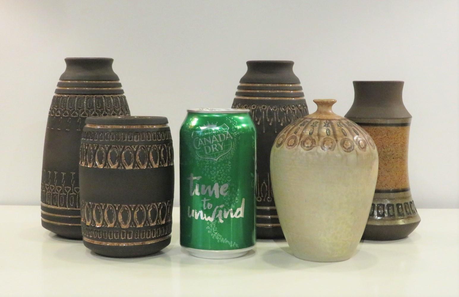 Ulla Winblad Mid-Century Modern Stoneware Grouping Alingsås Keramik, Sweden 2