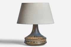 Ulla Winbladh, Table Lamp, Stoneware, Sweden, 1960s