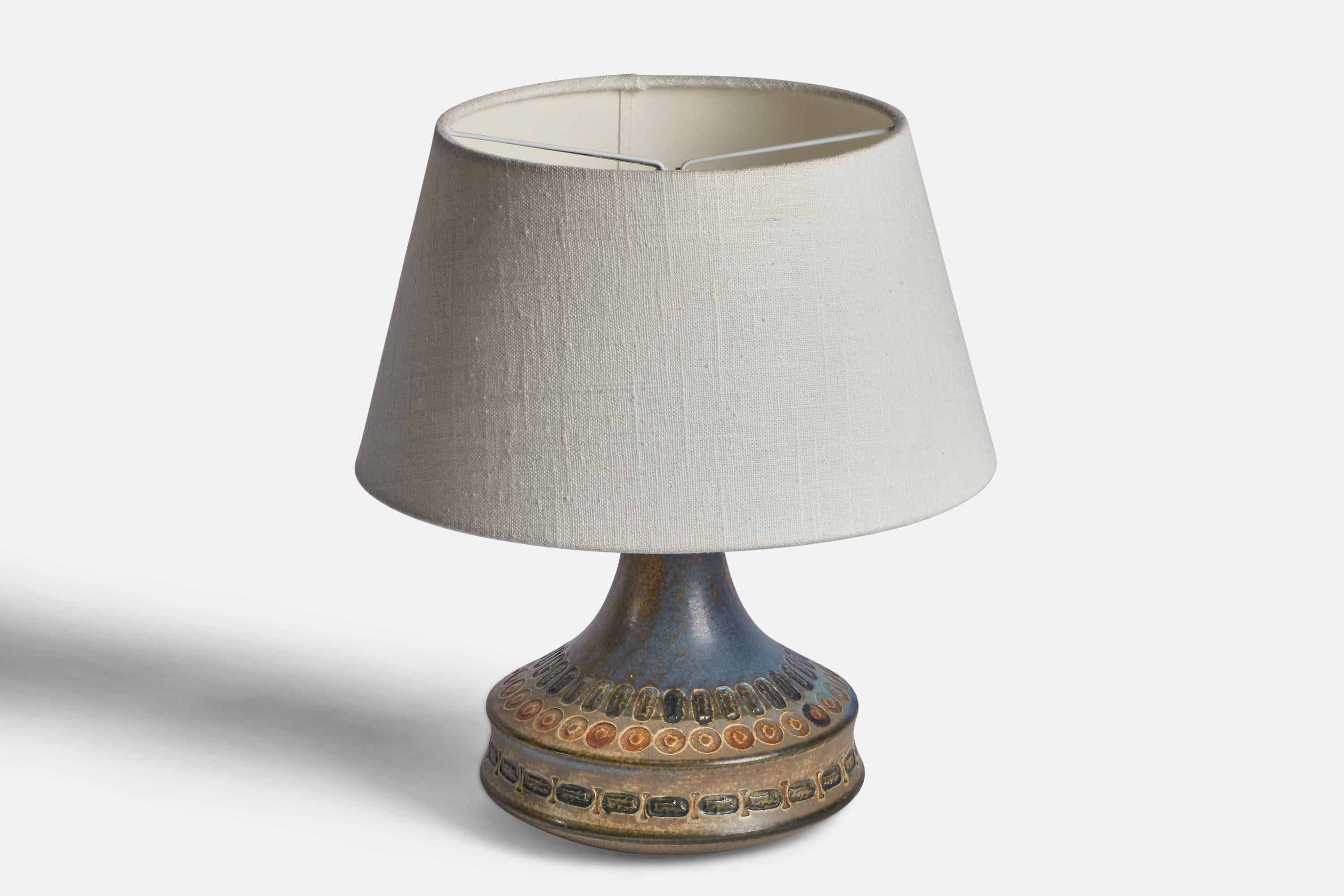 Mid-Century Modern Ulla Winbladh, Table Lamp, Stoneware, Sweden, 1960s For Sale
