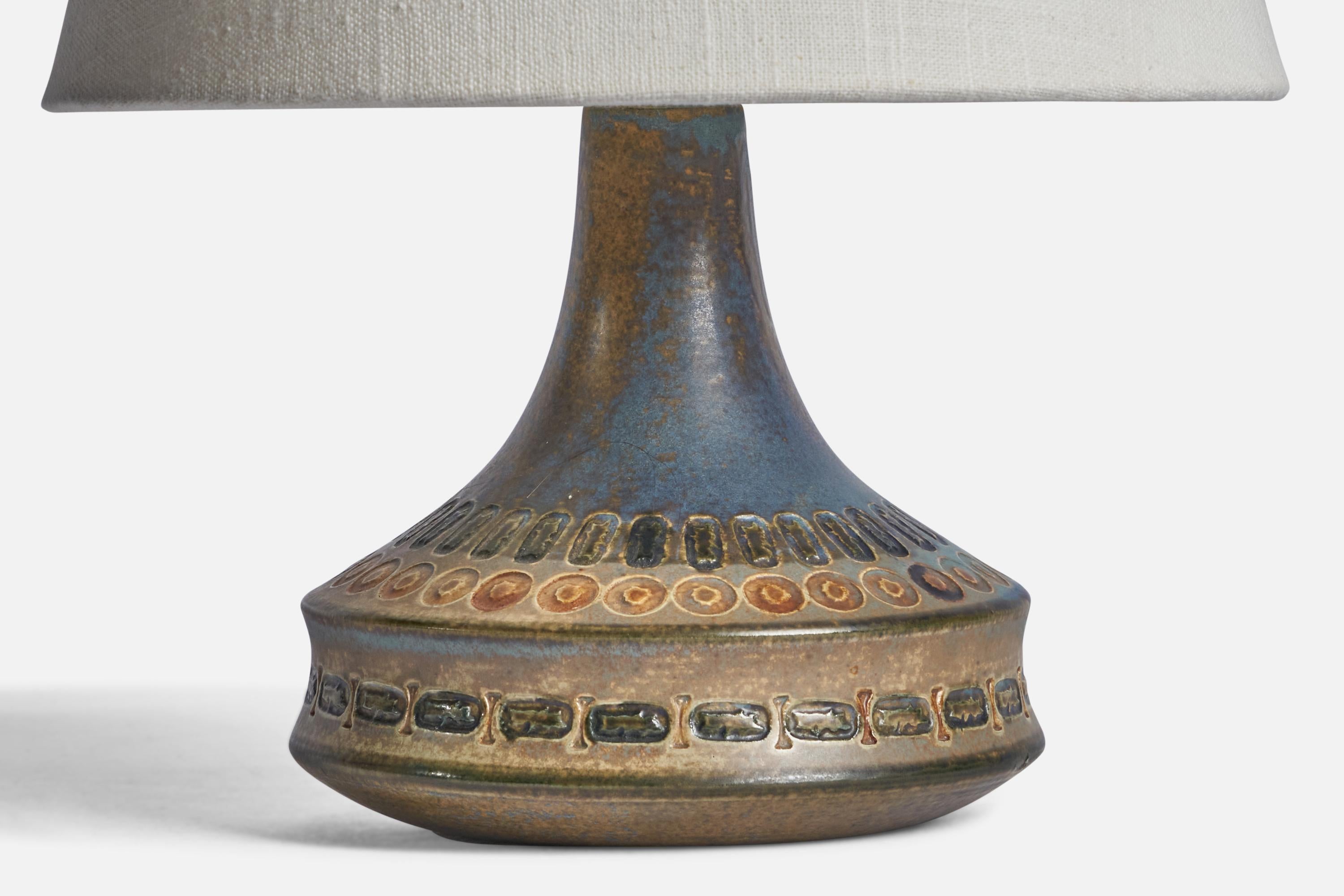 Suédois Lampe de bureau Ulla Winbladh, grès, Suède, années 1960 en vente