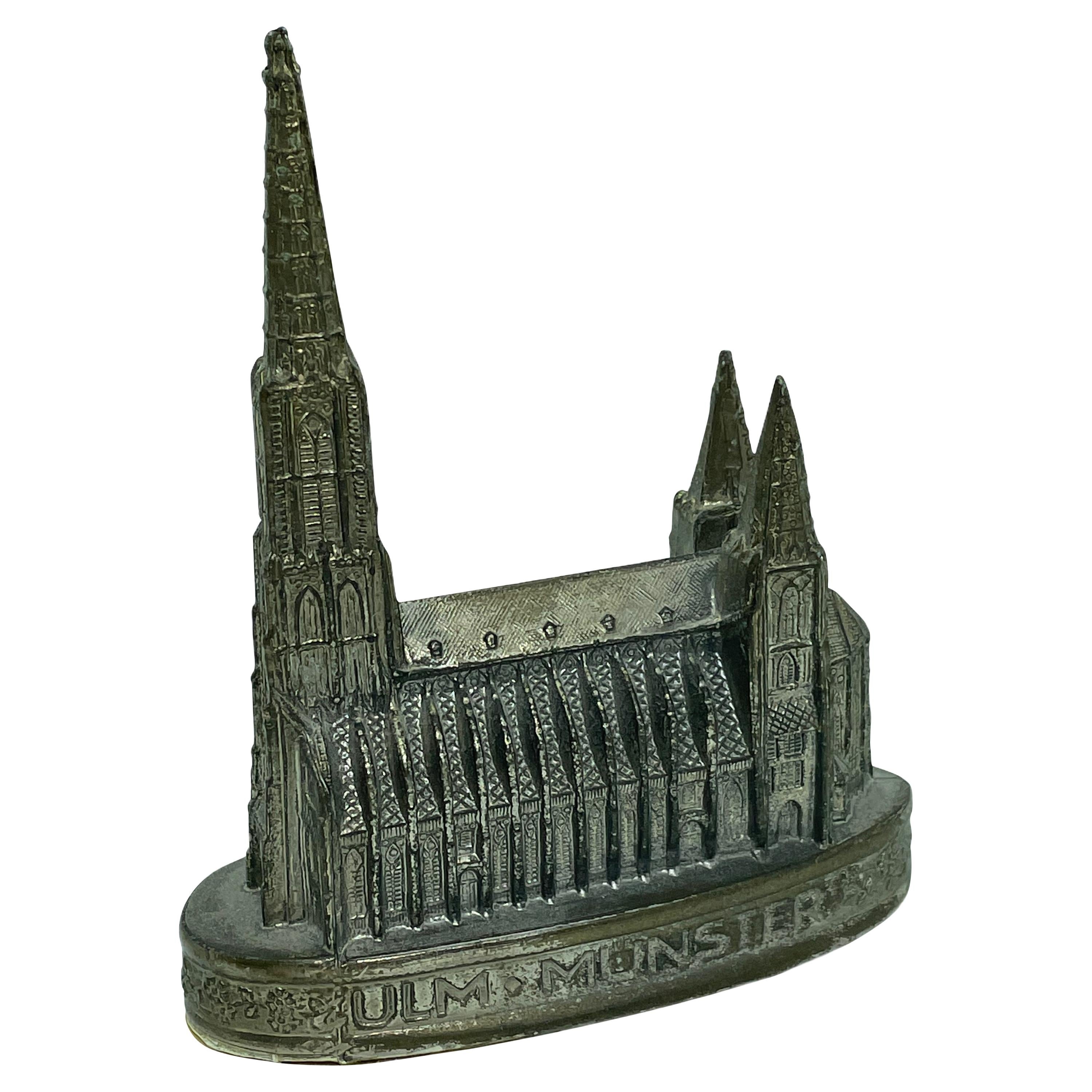 Ulm Minster Church Souvenir Building Vintage, Germany, 1930s For Sale