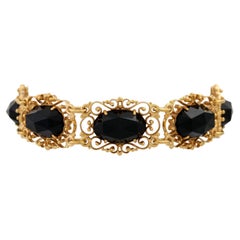 Bracelet « Ulmer Schmuck » avec roses en onyx