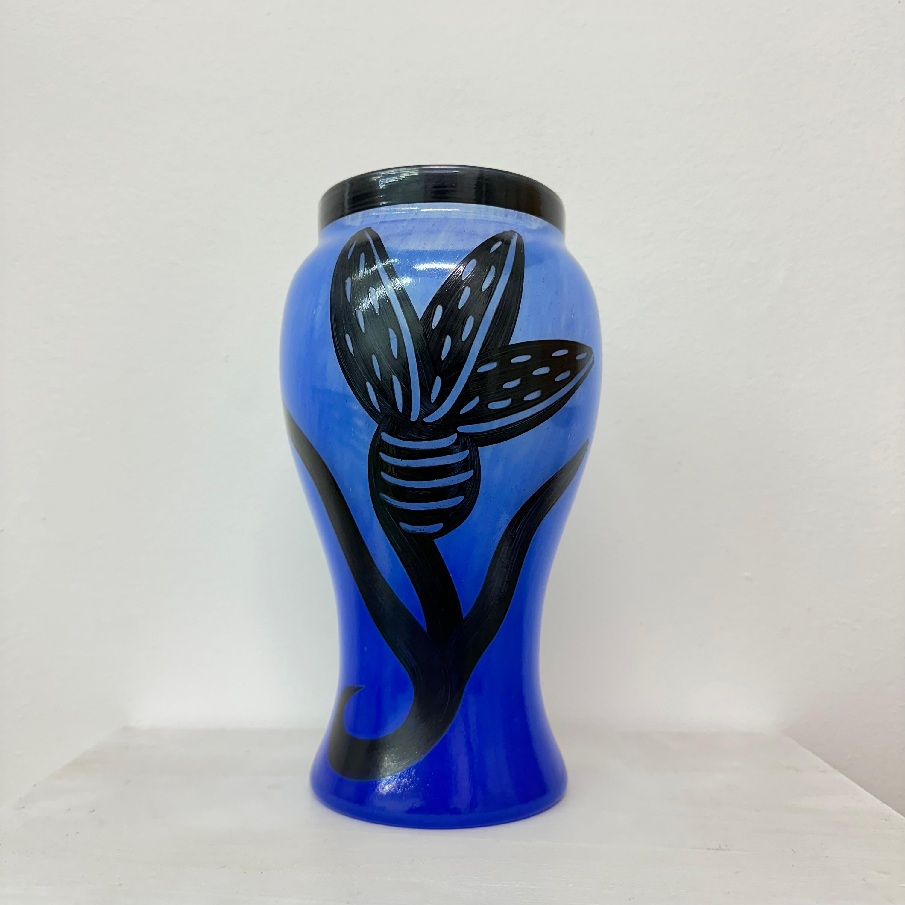 Ulrica Hydman Vallien für Kosta Boda, Vase „Carmba“, Schweden, 1990er-Jahre (Schwedisch) im Angebot