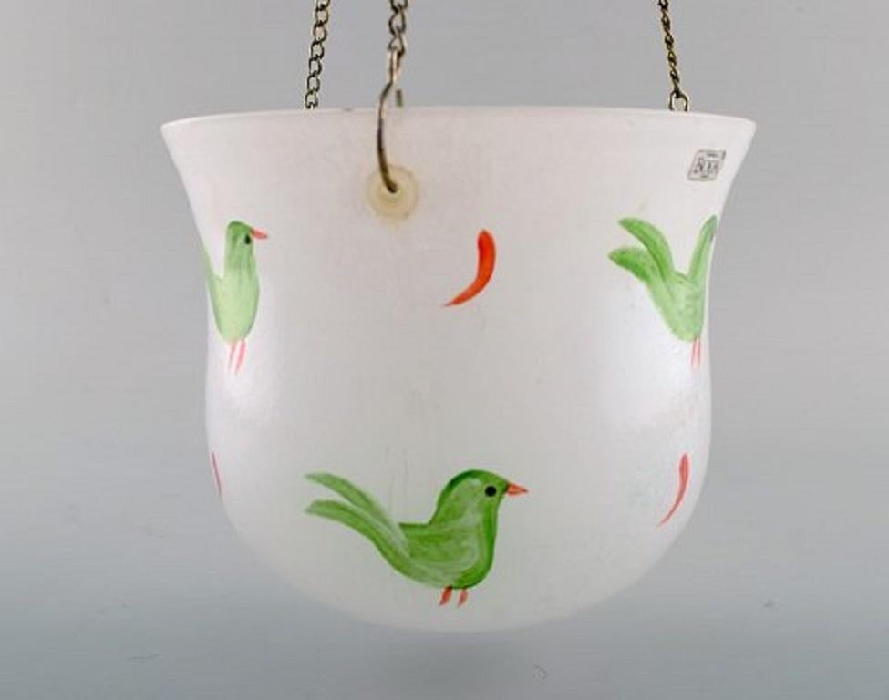 Swedish Ulrica Hydman Vallien for Kosta Boda, Hanging Herbal Pot in Art Glass For Sale