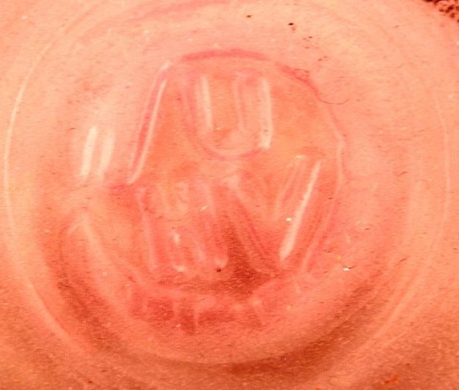 Ulrica Hydman Vallien for Kosta Boda, Large Bowl in Pink Mouth Blown Art Glass 1
