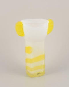 Ulrica Hydman Vallien for Kosta Boda. "Tiger" vase in art glass.
