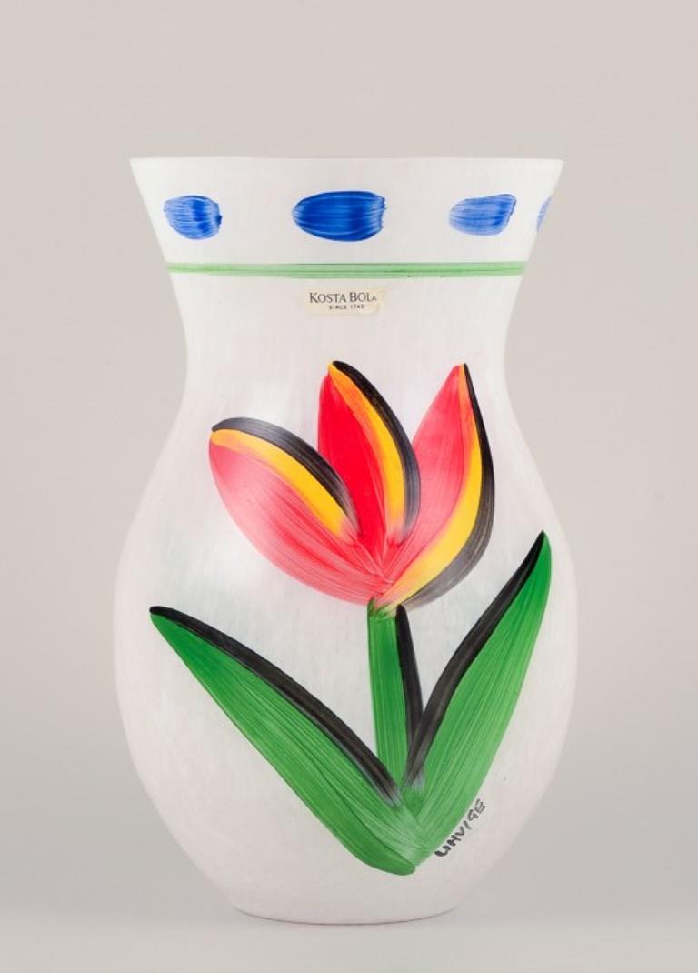 Ulrica Hydman Vallien (1938-2018) pour Kosta Boda. 
Vase 