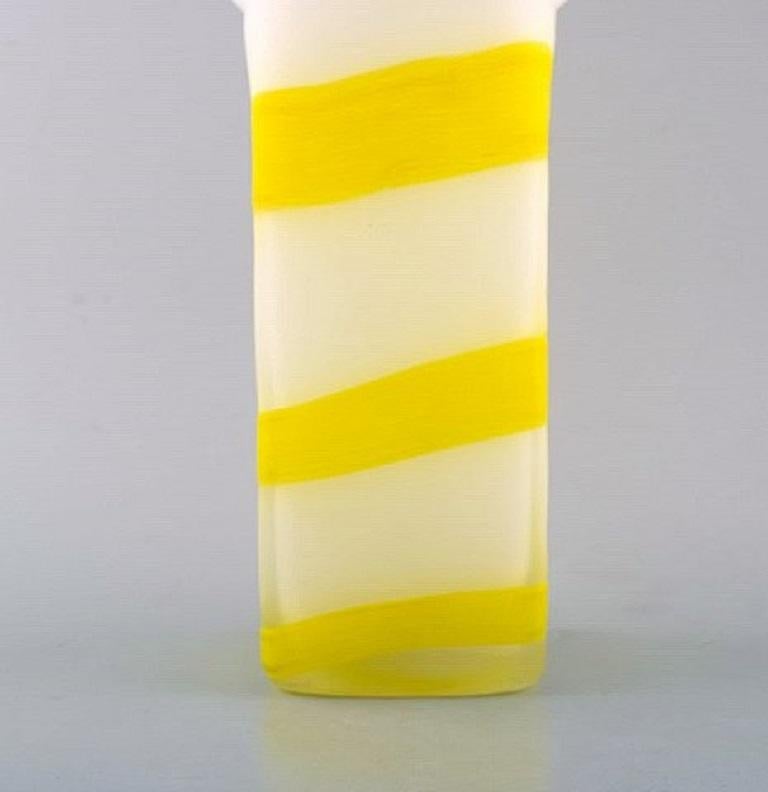 Scandinavian Modern Ulrica Hydman Vallien for Kosta Boda, Unique Vase in Mouth-Blown Art Glass For Sale