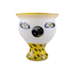 Ulrica Hydman Vallien for Kosta Boda, Unique Vase with in Mouth Blown Art Glass