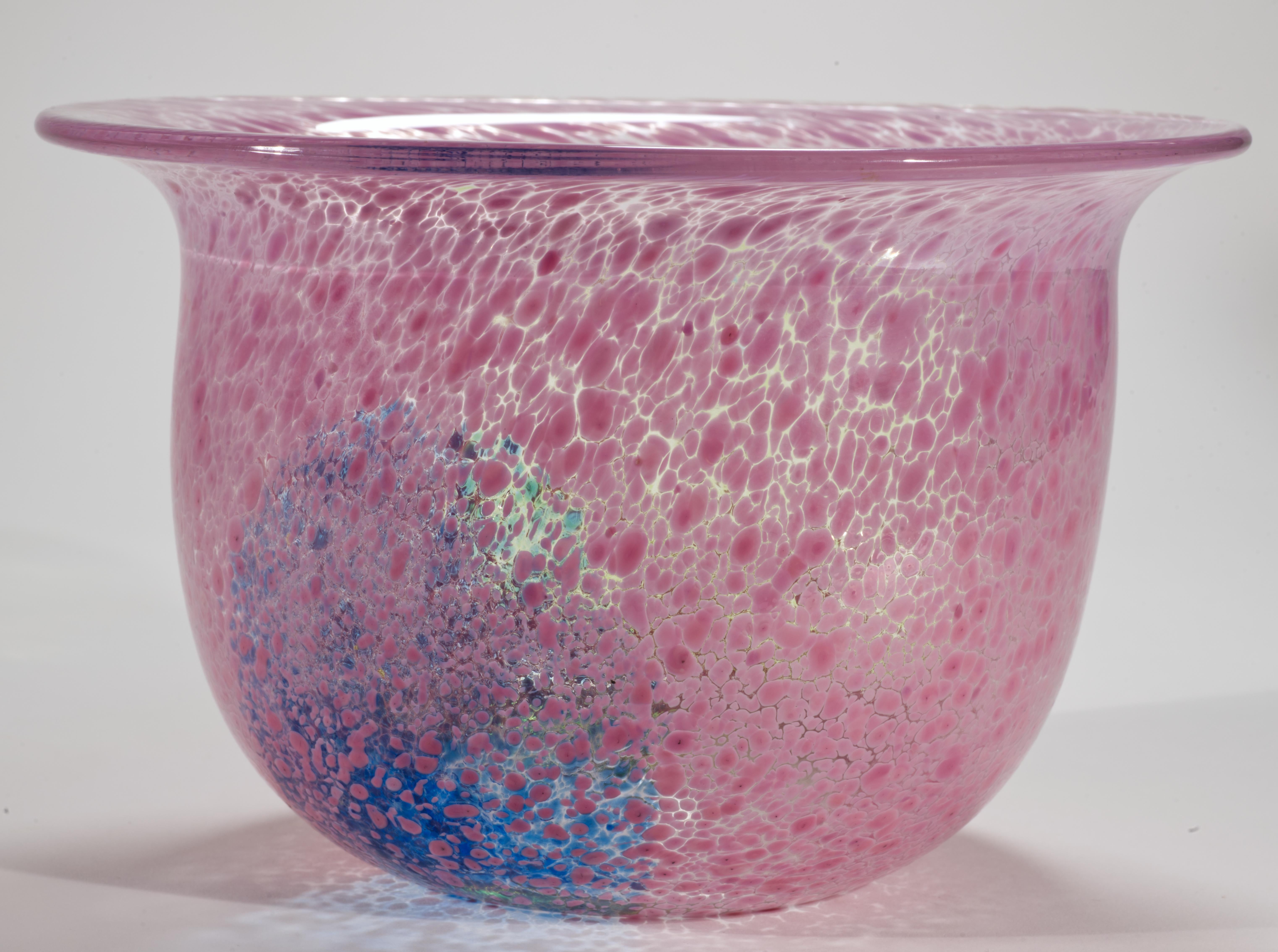 20th Century Ulrica Vallien for Kosta Boda Artist Collection Flared Rim Glass Vase For Sale