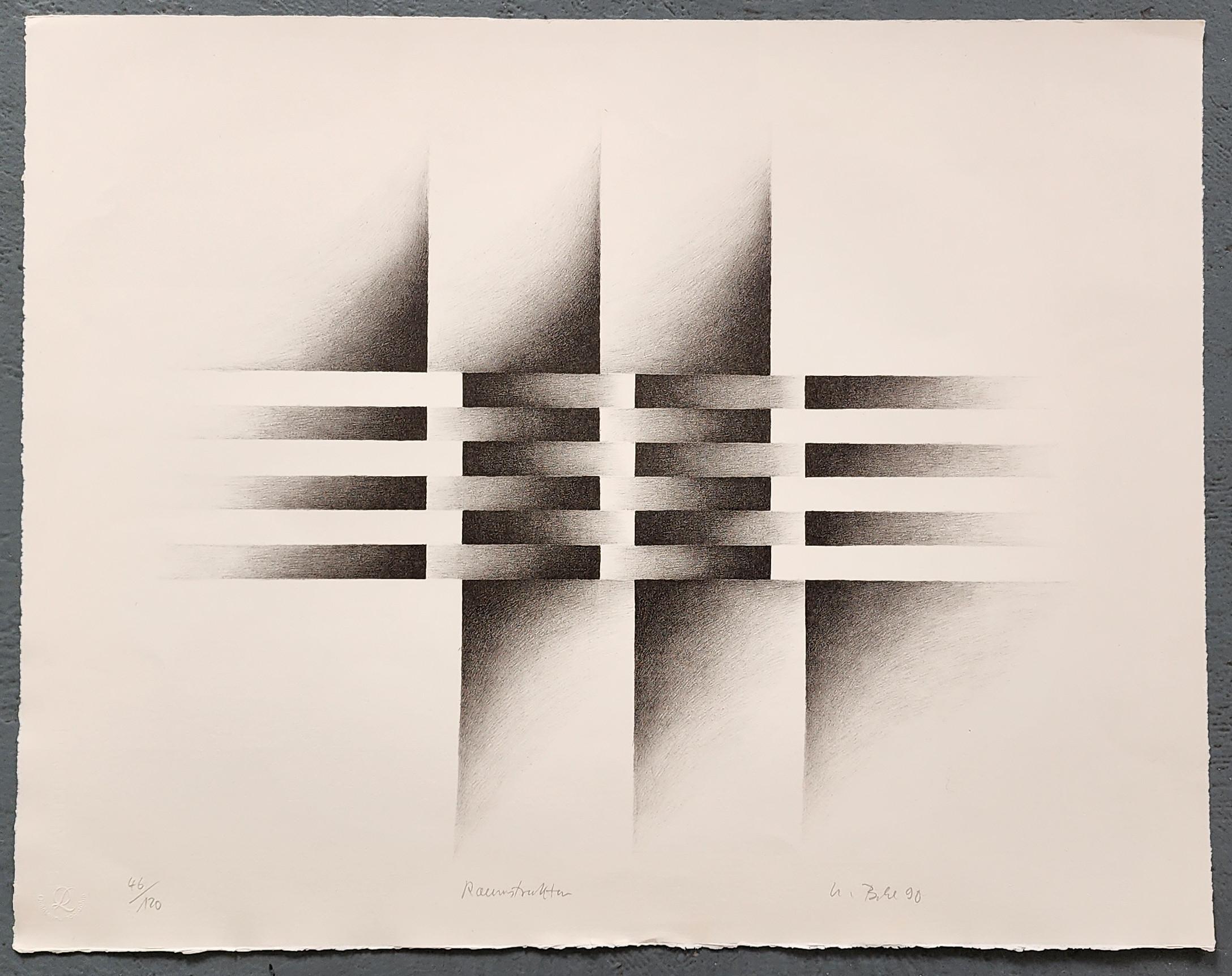 Ulrich Behl Abstract Print - Spatial Structure (Raumstruktur)