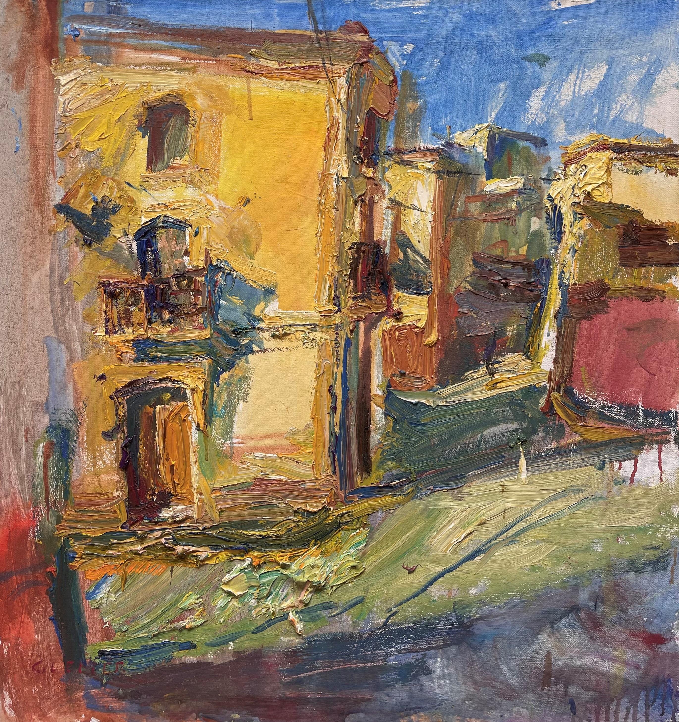 Figurative Painting di Ulrich Gleiter - "Pomeriggio a Tabernas" Pittura ad olio