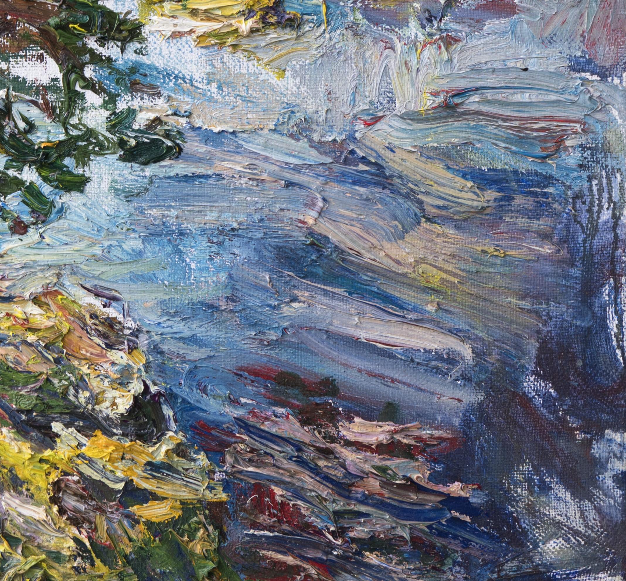 L'opera "Autumn Day, Northern Lakes (Finland)" di Ulrich Gleiter (EUR) è un dipinto a olio che raffigura alberi su una costa blu brillante.

Bio/Dichiarazione dell'artista:

L'artista di origine tedesca Ulrich Gleiter (nato nel 1977) è noto per i