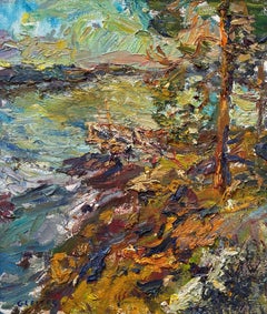 "Autumn Evening (Lakes of Finland)" (2022), Original Oil Painting on Linen