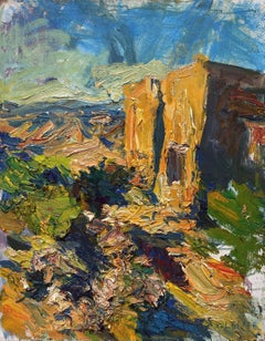 "Cortijo in the Sierra Alhamilla" Oil Painting