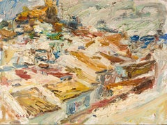 "Olvera (Spanish Townes)" (2023), Originale città/paesaggio, pittura a olio su lino