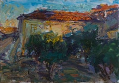 "Sunset at the Castelo de Redondo (Portugal)" Oil Painting