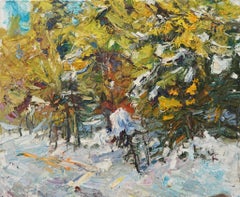 "The Morning After Snowfall" (2018) By Ulrich Gleiter, Original Oil Painting