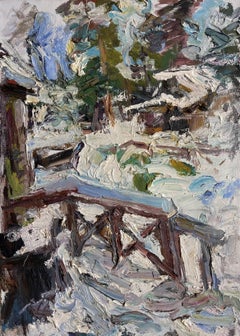 "Winter in Finland" Oil Painting