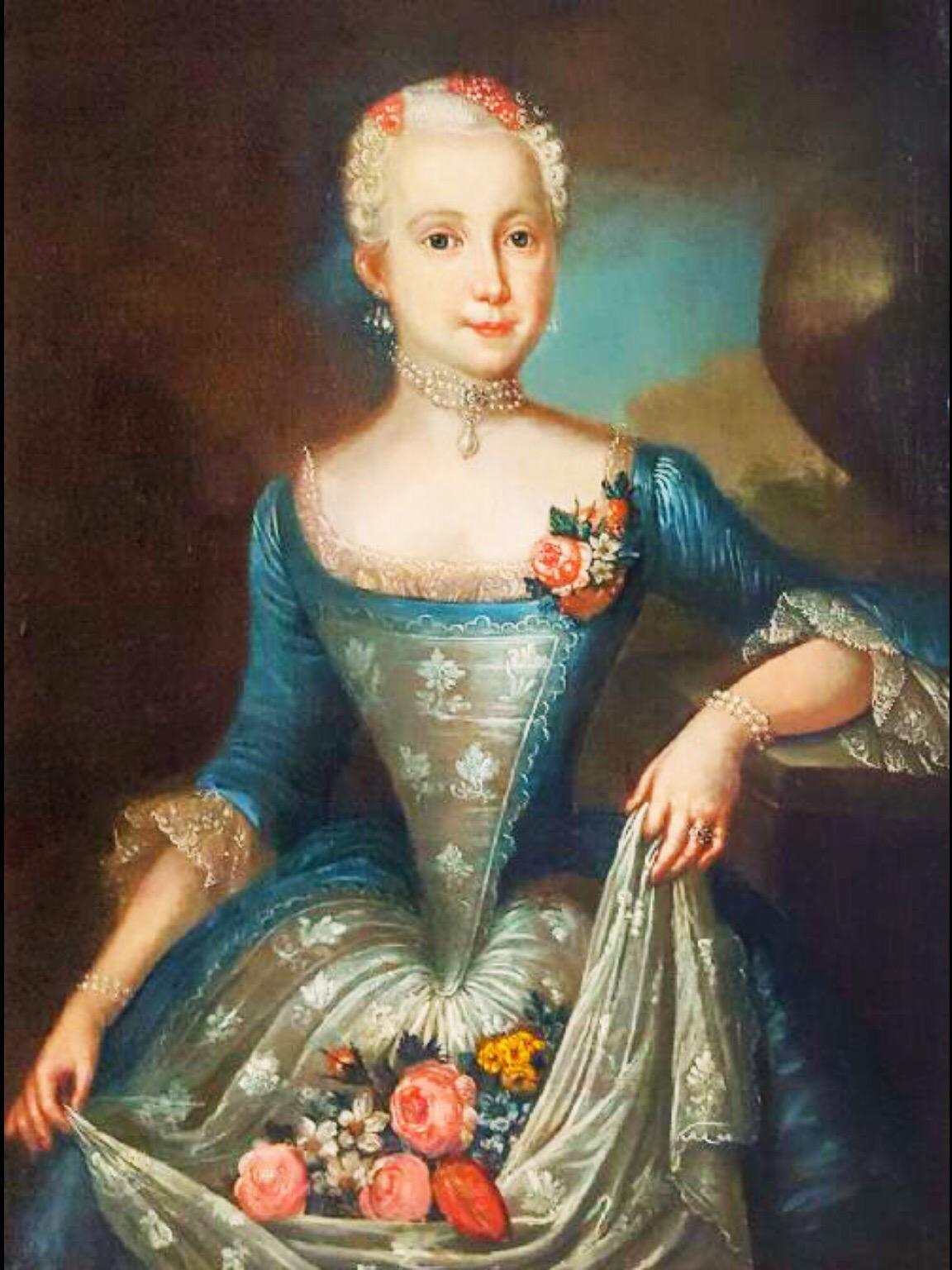 Ulrika (Ulla) Fredrica Pasch Portrait Painting - 18thc Oil Portrait of a Swedish Society Lady Attributed To Ulrika Fredrick Pasch
