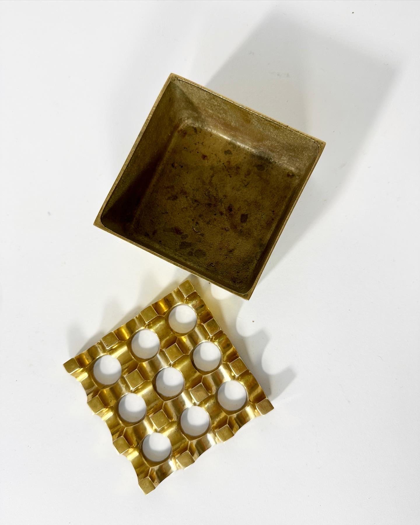 Late 20th Century Ultima Ashtray Brass Holger Bäckström & Bo Ljungberg Sweden 1970s