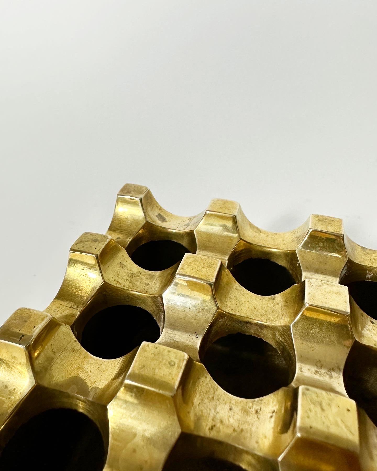 Ultima Ashtray Brass Holger Bäckström & Bo Ljungberg Sweden 1970s 2