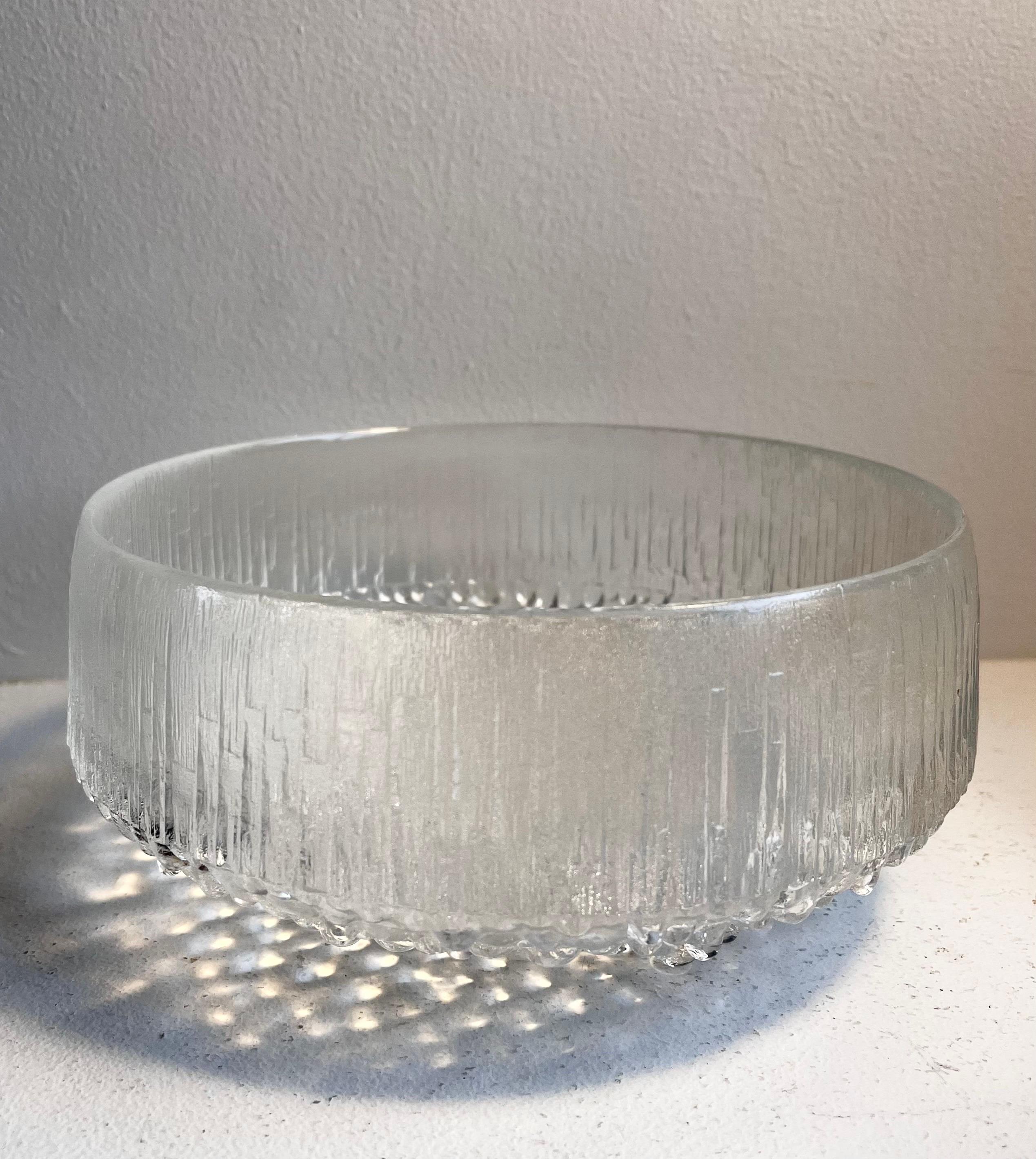 Cuenco de cristal Ultima Thule de Tapio Wirkkala para Iittala Escandinavo moderno en venta
