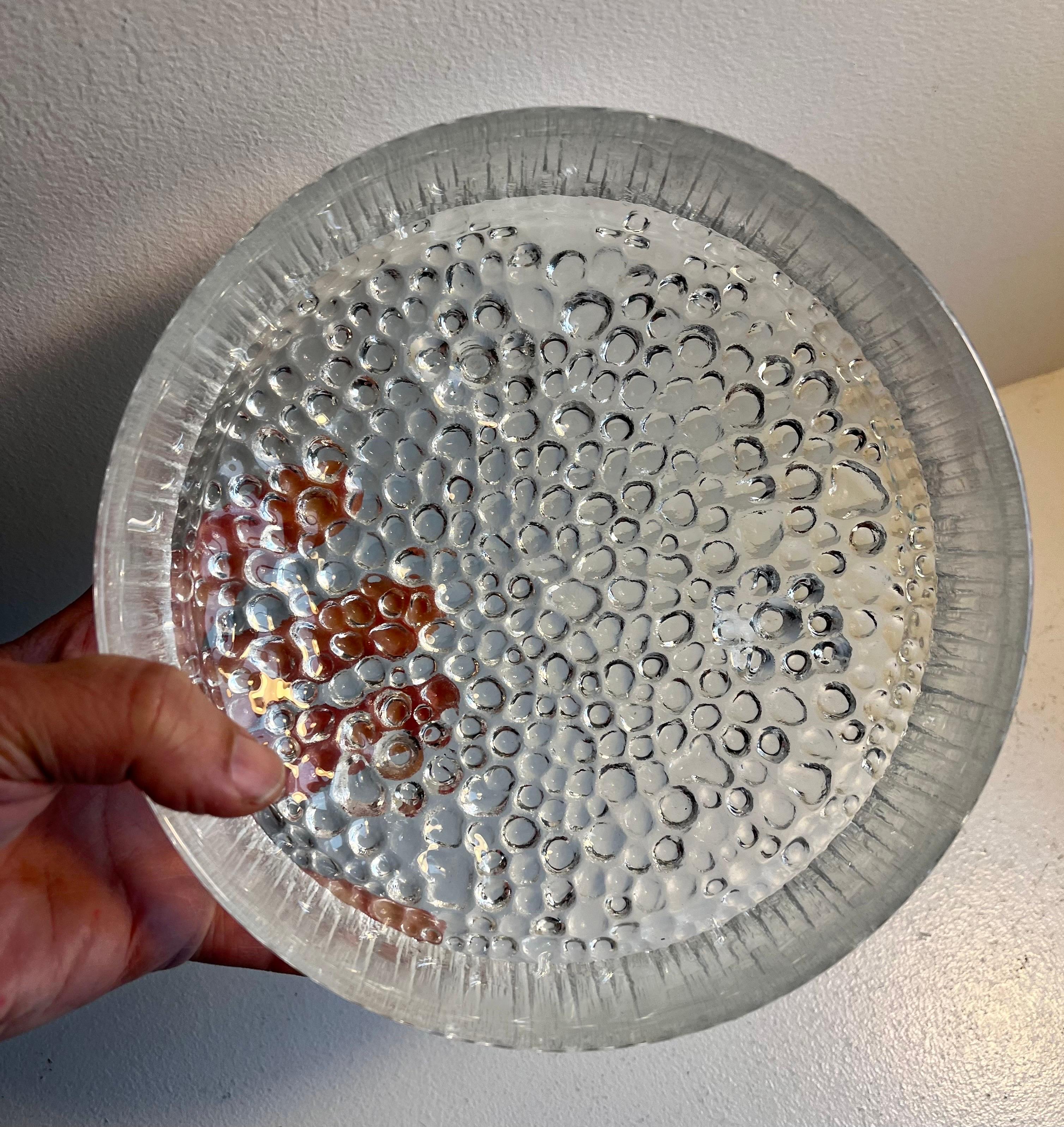 Cuenco de cristal Ultima Thule de Tapio Wirkkala para Iittala Finlandés en venta