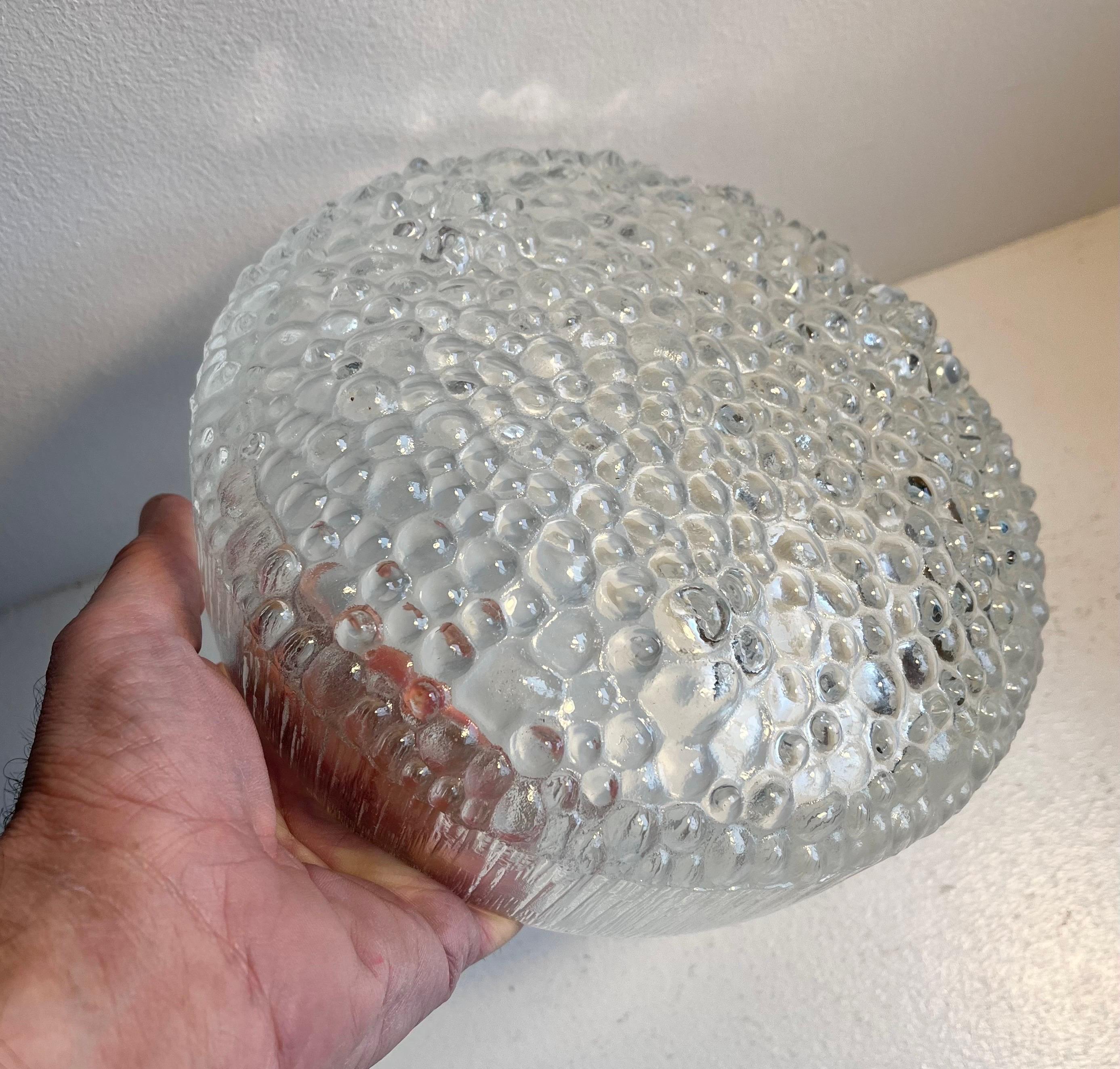 Cuenco de cristal Ultima Thule de Tapio Wirkkala para Iittala en venta 1