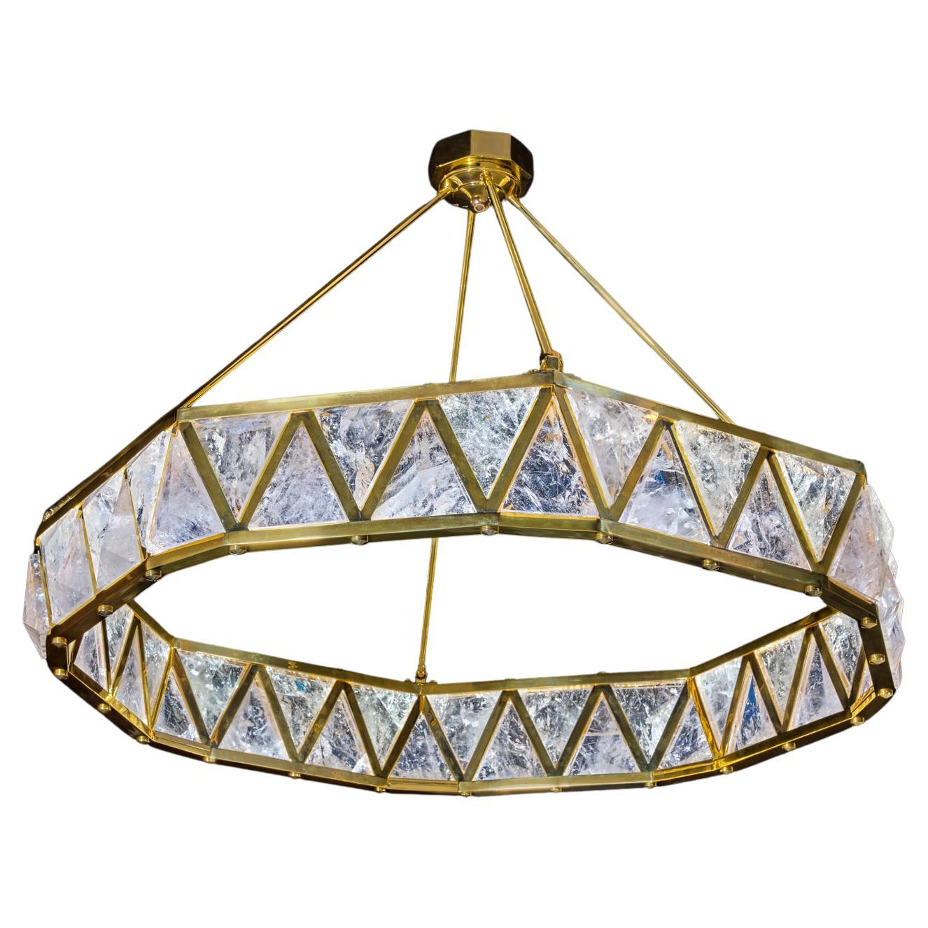 Ultimate Diadem Rock Crystal Chandelier by Alexandre Vossion For Sale