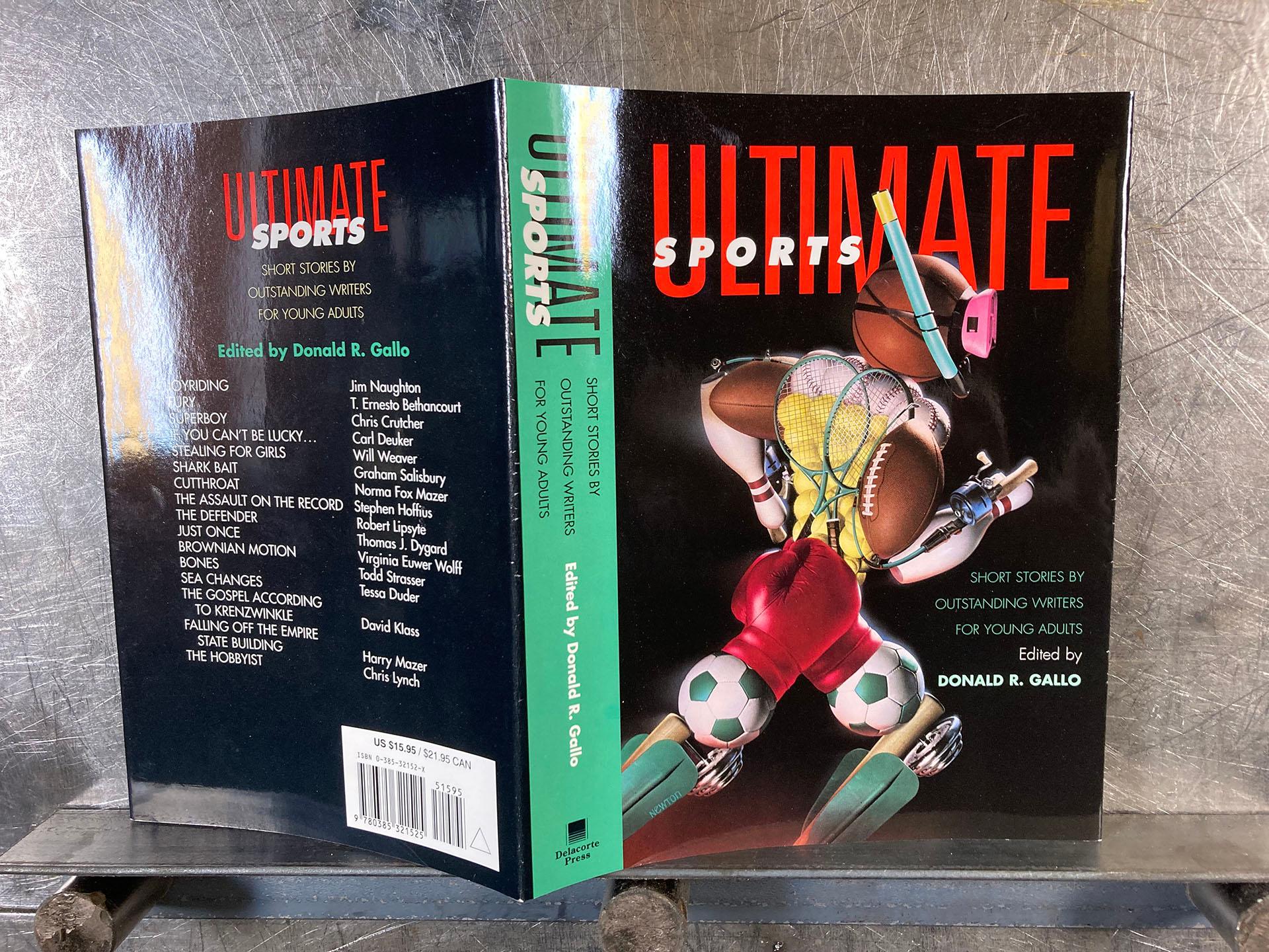 Hand-Crafted Ultimate Sports Mixed Media Painting and Original Book Cover  For Sale
