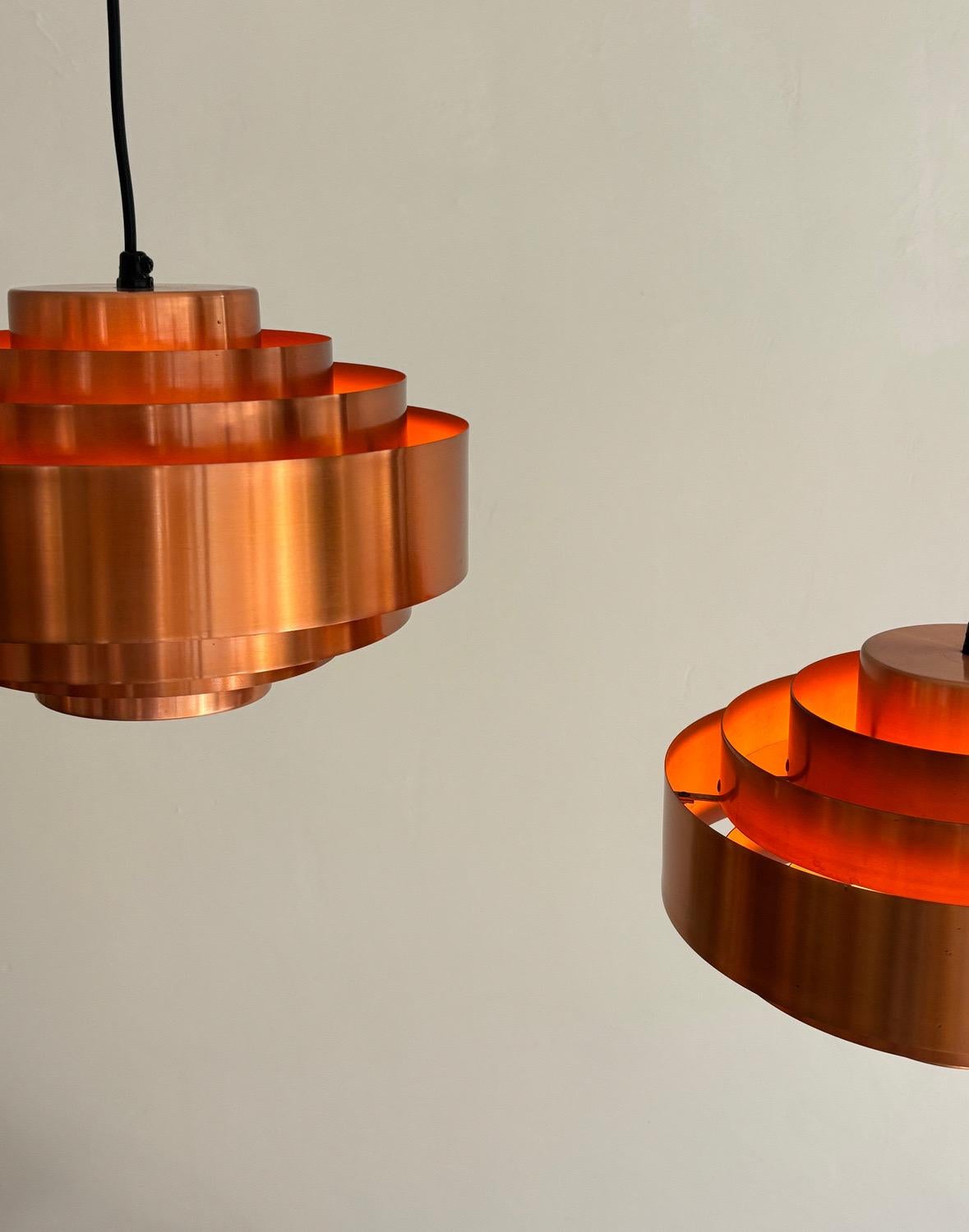 Ciondoli in rame 'Ultra' di Jo Hammerborg per Fog & Mørup, 1960 Danimarca in vendita 6