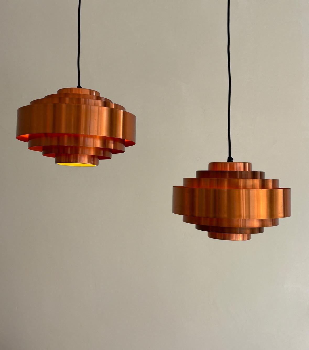 Ciondoli in rame 'Ultra' di Jo Hammerborg per Fog & Mørup, 1960 Danimarca in vendita 3