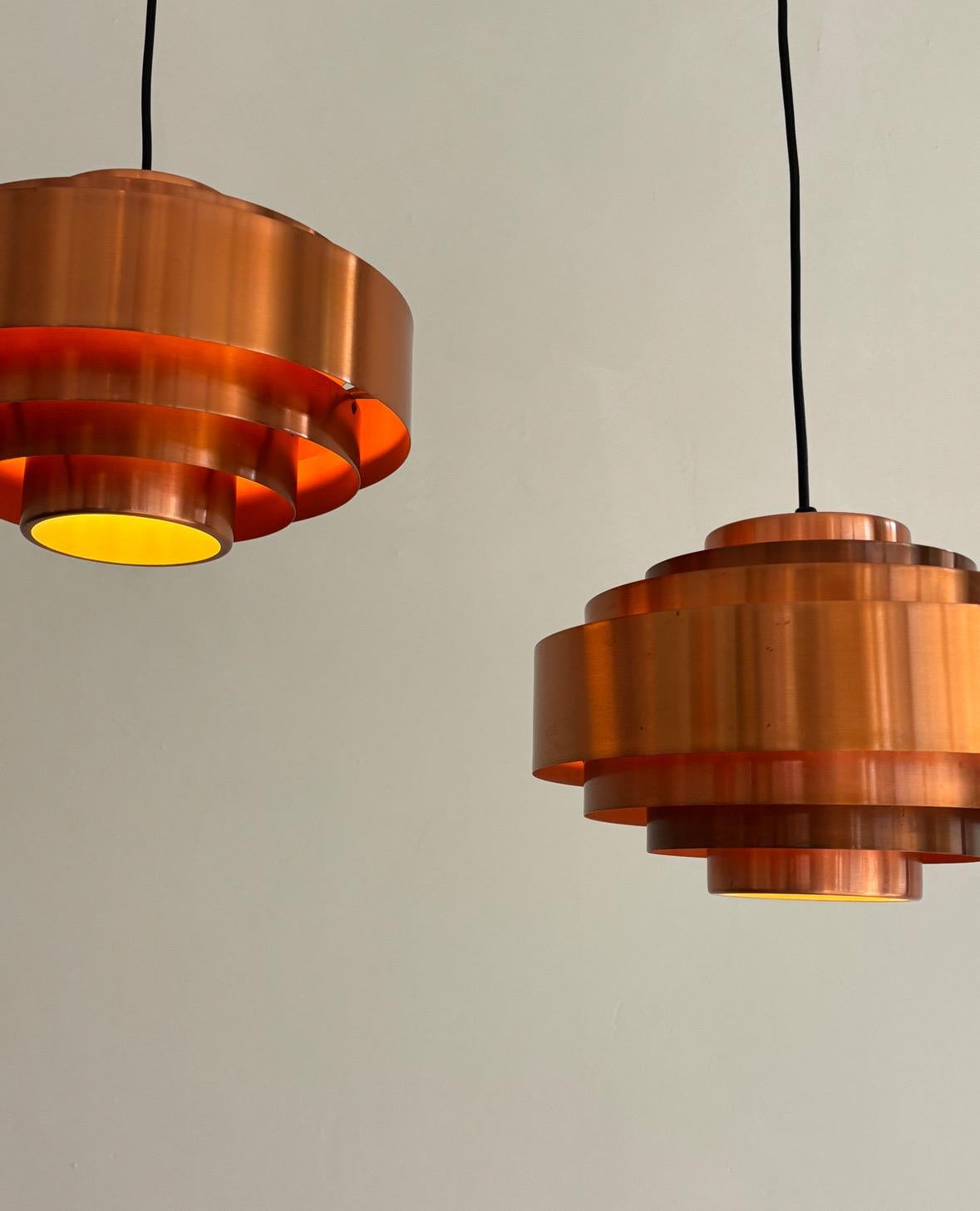 Ciondoli in rame 'Ultra' di Jo Hammerborg per Fog & Mørup, 1960 Danimarca in vendita 4