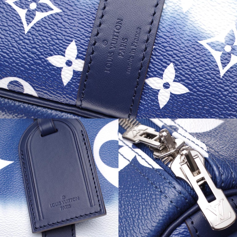 Louis Vuitton Escale Keepall 50 Duffle Bag M45117 Blue Giant Monogram Travel  Bag